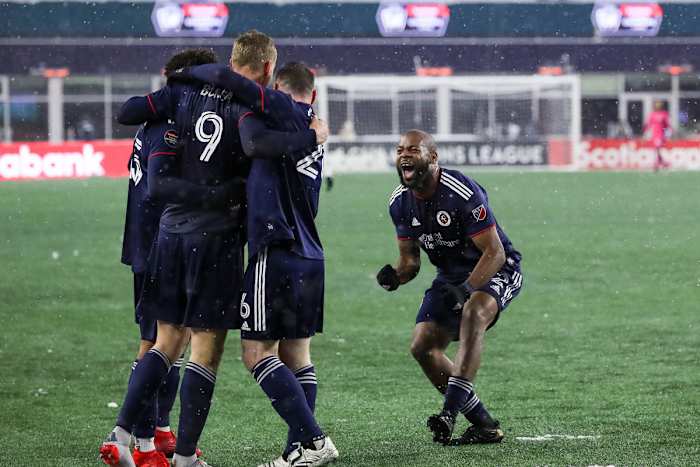 The New England Revolution lead Pumas UNAM in the Concacaf Champions League